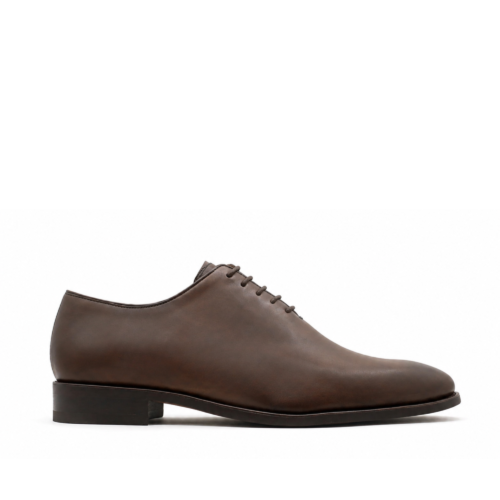 Hamilton Men's Brown Patina Calf Leather Wholecut Shoes