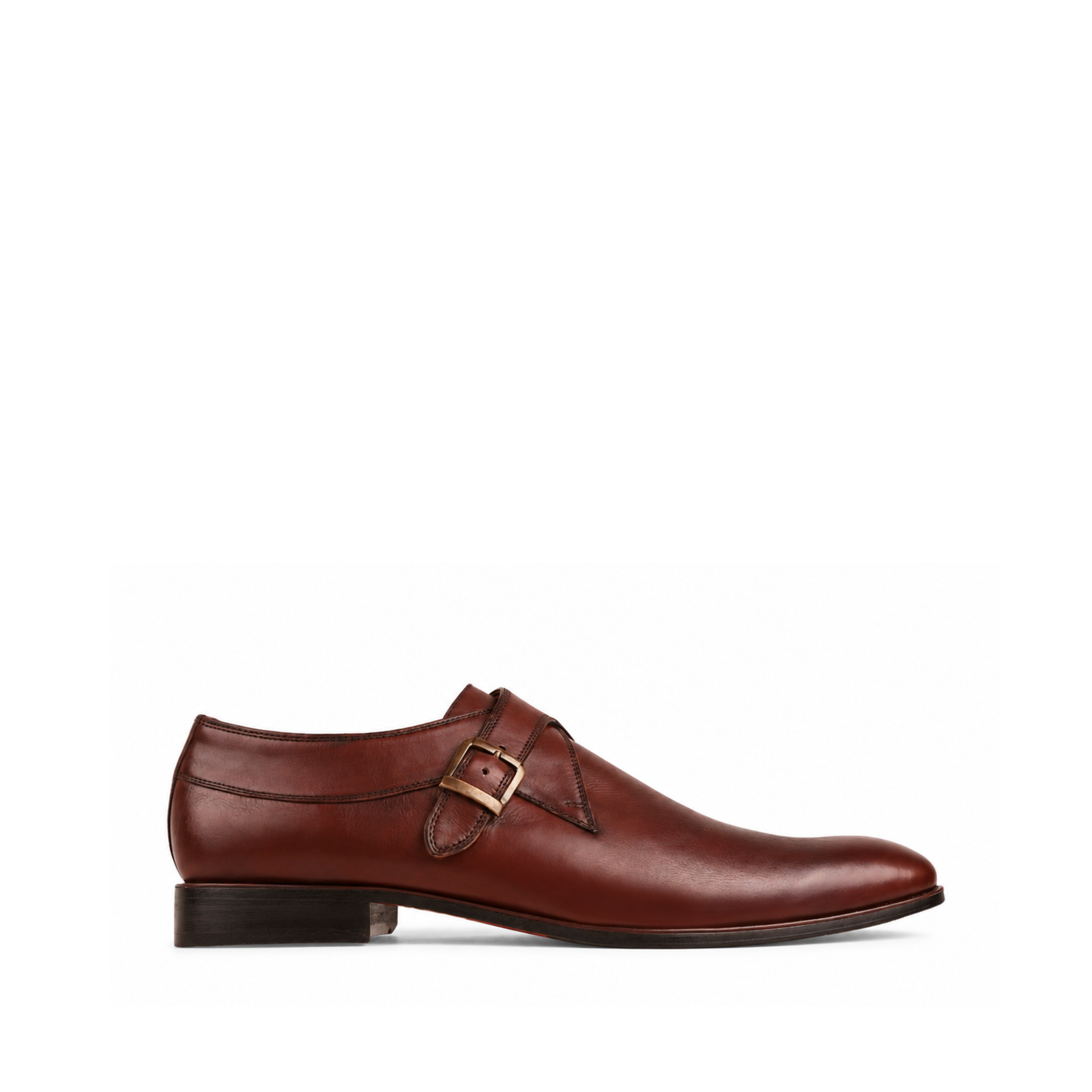 Wakefield Men's Oxblood Calf Leather Single Monkstrap Shoes